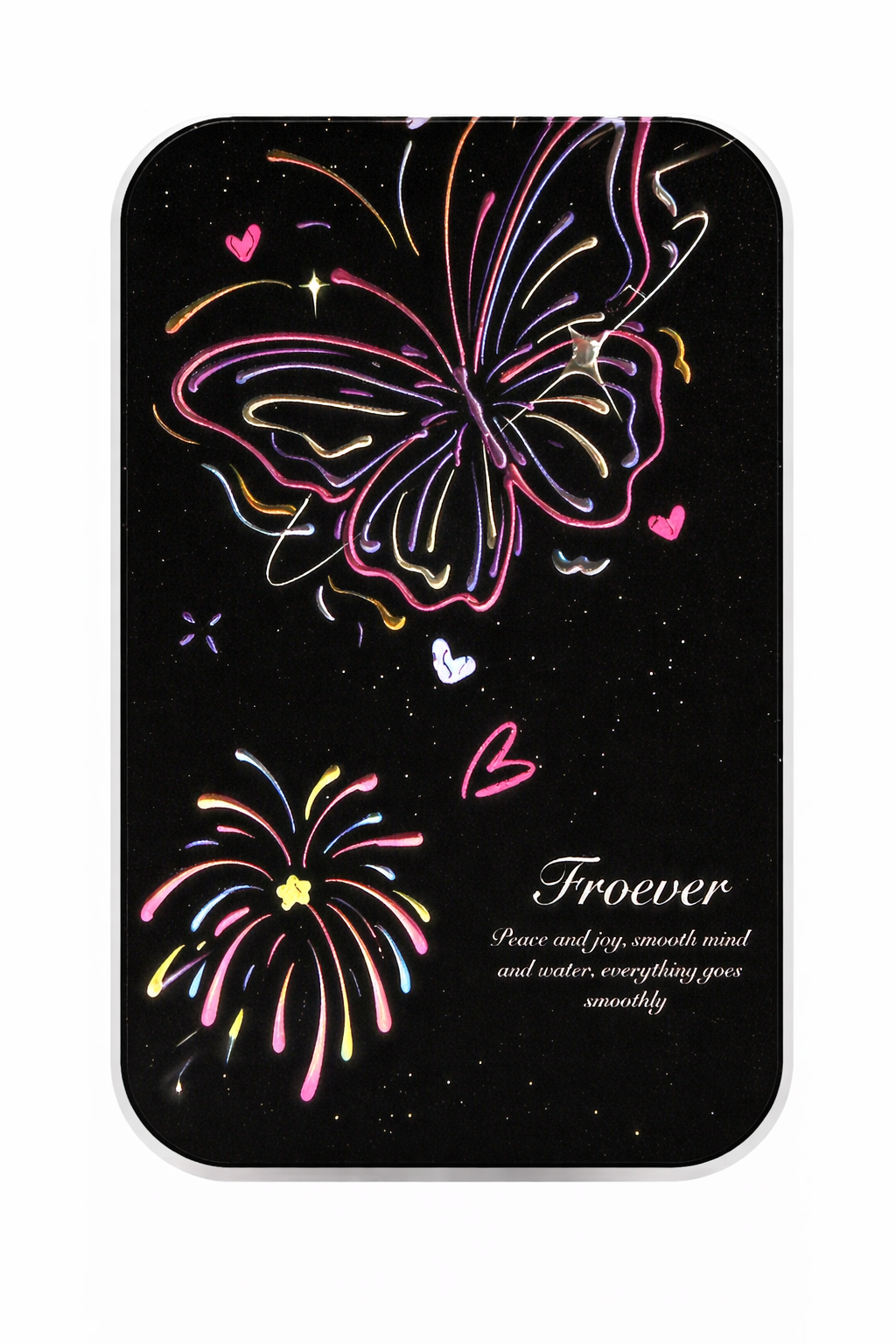 Neon Butterfly MagSafe Backplate