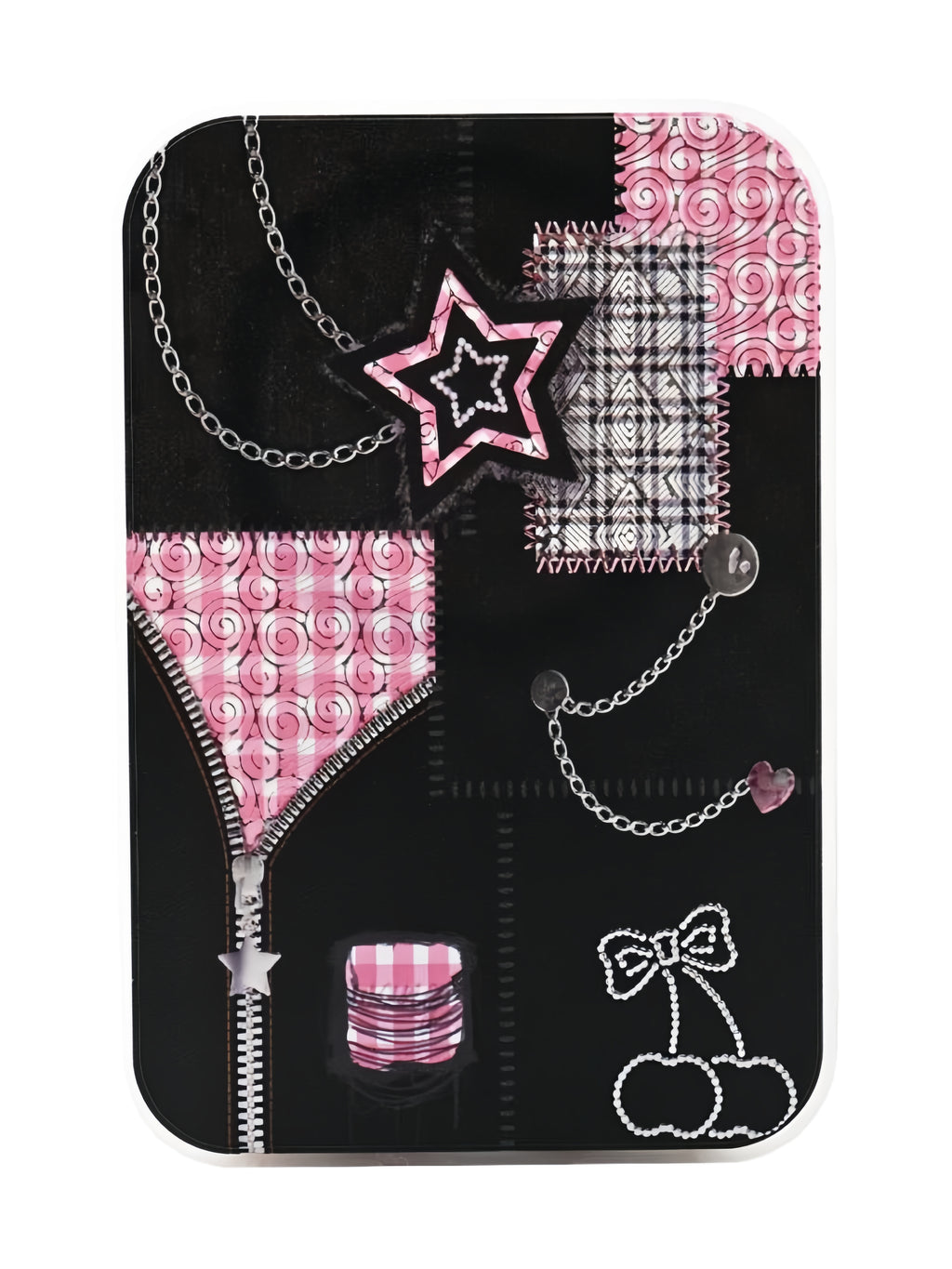 Pink Patchwork [1 Frame + 1 Backplate]